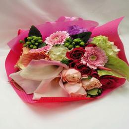 ミックス系 可愛くボリュームもアップ!花束