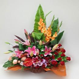 赤系 超ゴージャスアレンジ